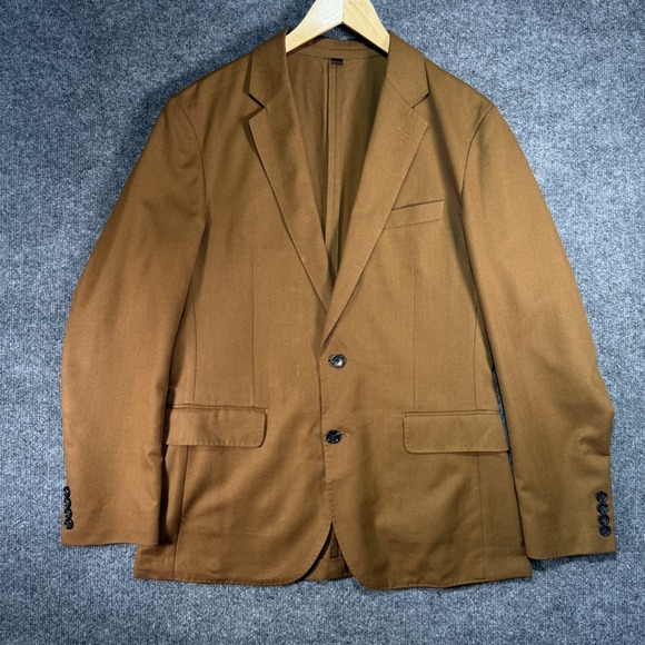 J.CREW Ludlow Moon Blazer Jacket Men's 40R Brown British Tweed Slim Unstructured